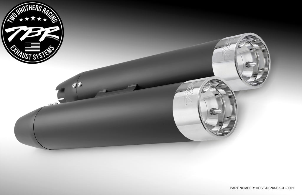 HARLEY M8 SOFTAIL 4" SLIP-ONS *FITS TBR HEADERS ONLY* (2018-PRESENT) [PREORDER] - Two Brothers Racing