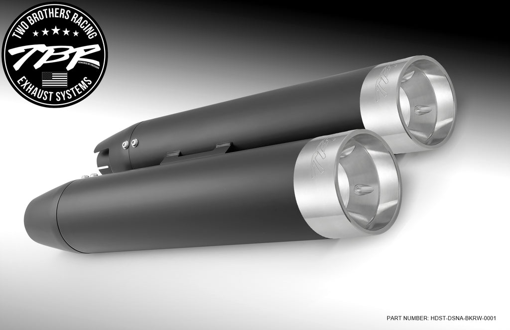 HARLEY M8 SOFTAIL 4" SLIP-ONS *FITS TBR HEADERS ONLY* (2018-PRESENT) [PREORDER] - Two Brothers Racing