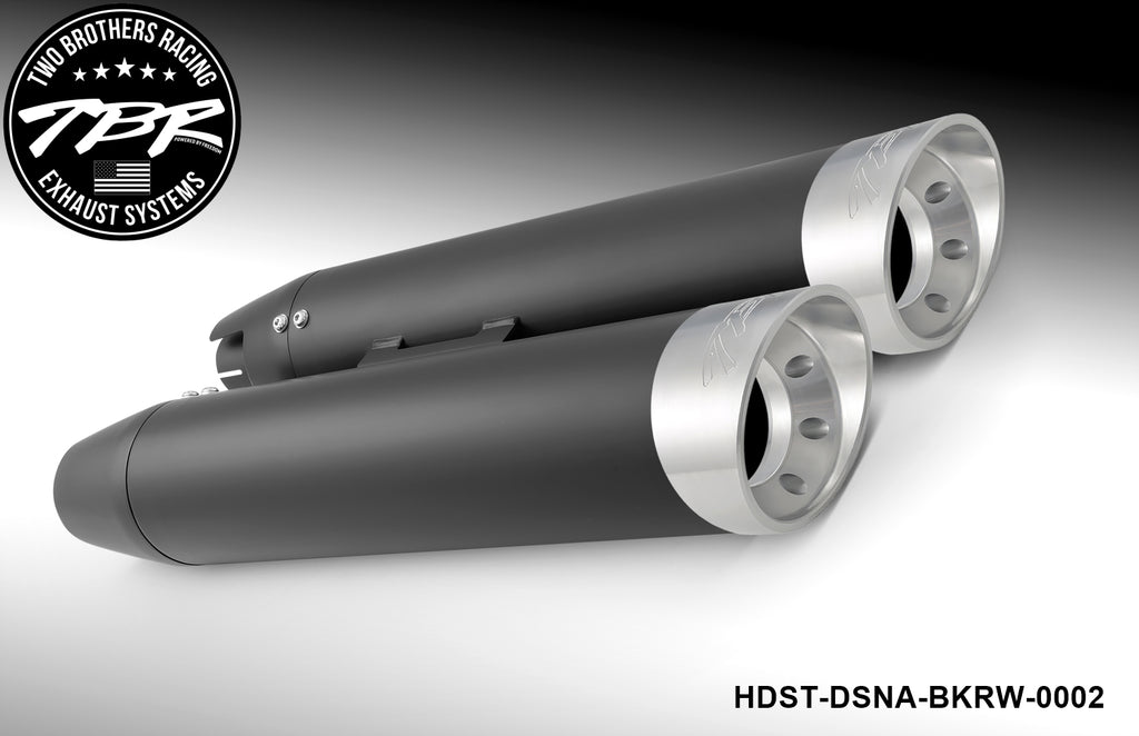 HARLEY M8 SOFTAIL 4" SLIP-ONS *FITS TBR HEADERS ONLY* (2018-PRESENT) [PREORDER] - Two Brothers Racing