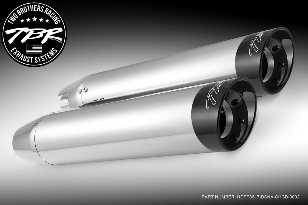 HARLEY SOFTAIL 4" SLIP-ONS *FITS TBR HEADERS ONLY* (1986-2017) [PREORDER] - Two Brothers Racing