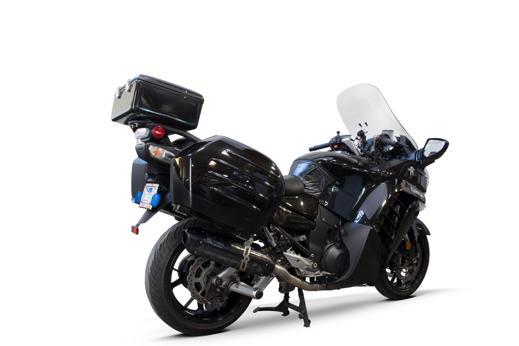 Kawasaki Concourse 14 (2008-2019) S1R Black Series Aluminum Slip-On - Part Number 005-1920406-S1B - Two Brothers Racing