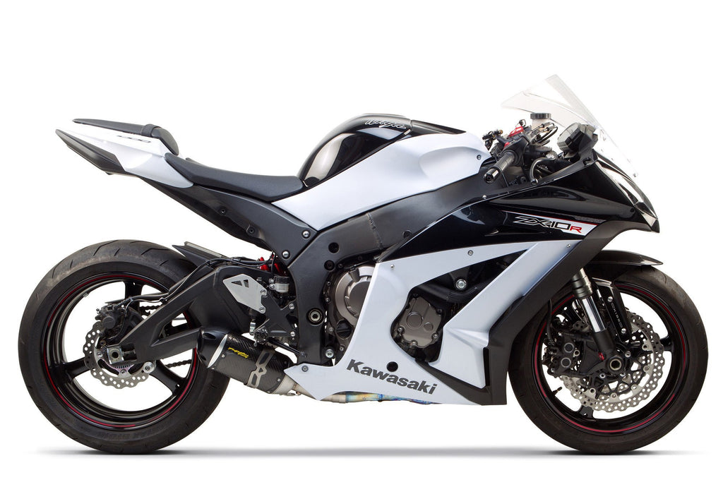 Kawasaki ZX-10R (2016-2018) Shorty S1R 3K Black Carbon Slip-On - Part Number 005-4290405-S1B - Two Brothers Racing