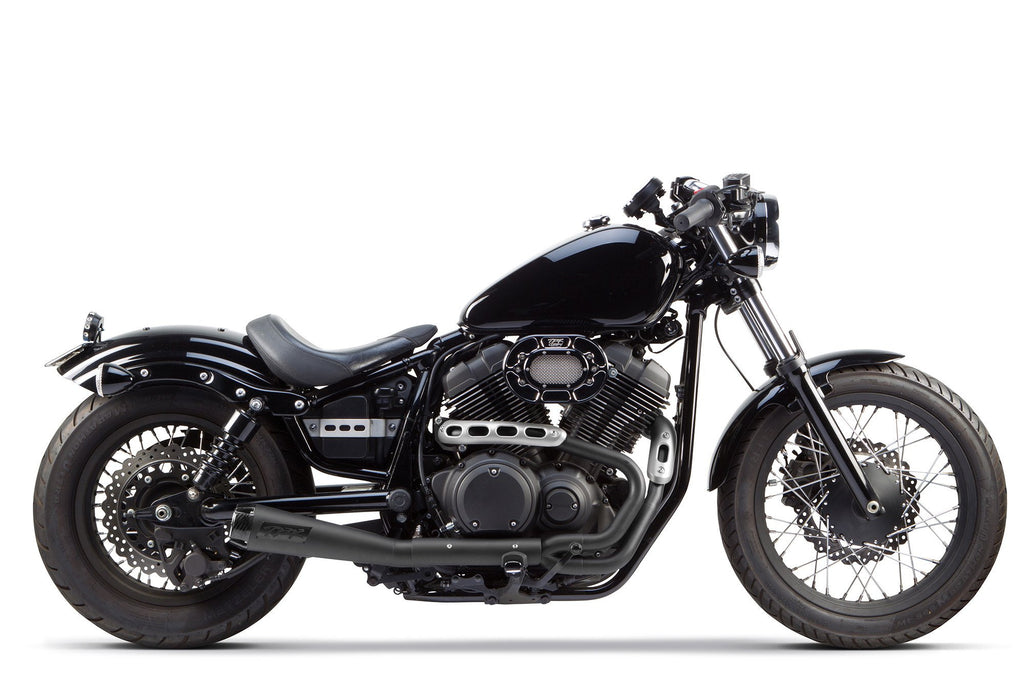 Yamaha Bolt / SCR 950 (2014+) Comp-S 2-into-1 Ceramic Black Full System Exhaust - Part Number 005-3690199-B - Two Brothers Racing