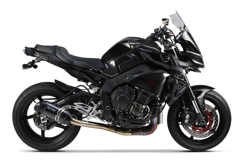 Yamaha FZ-10 (2017+) S1R Standard Carbon Slip-On Cat-Eliminator System - Two Brothers Racing