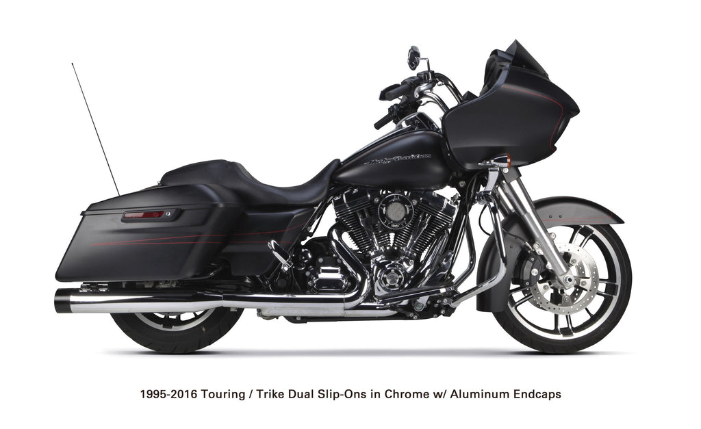 Harley Davidson Touring/Trike (1995-2016) Black w/ Black Endcap - Part Number 005-4380499D-B - Two Brothers Racing