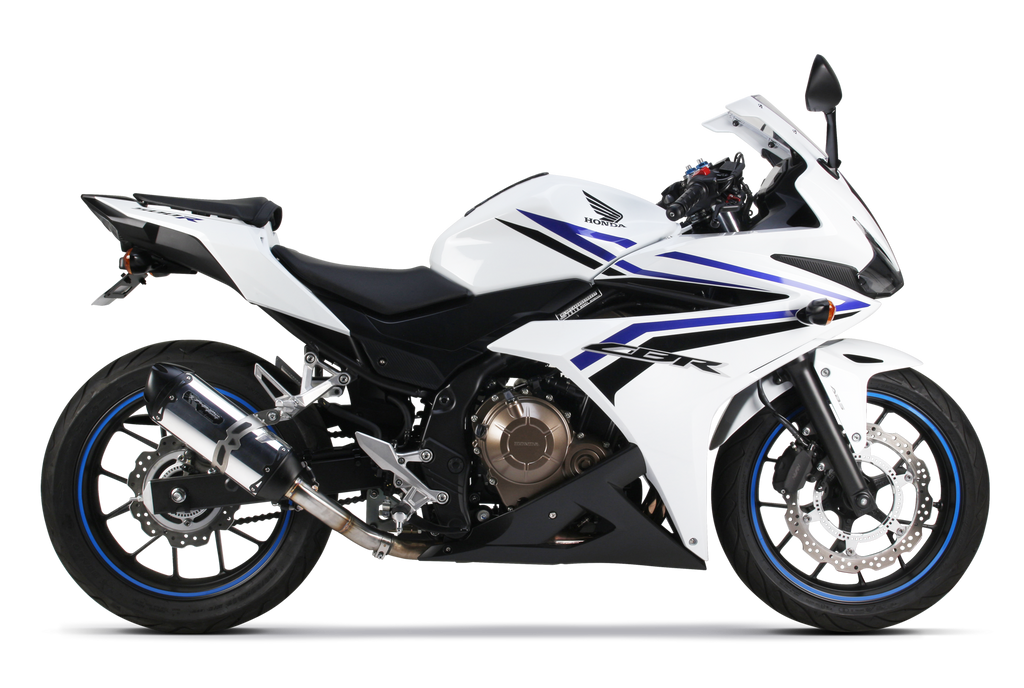 Honda CBR500R (2016-2022) S1R Black Series Aluminum Full System - Part Number 005-4470106-S1B - Two Brothers Racing