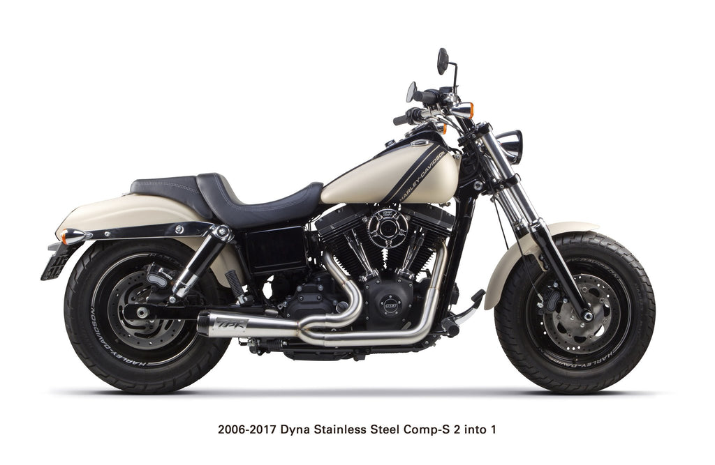 Harley Davidson Dyna (2006-2017) Comp-S 2-into-1 Stainless Steel - Part Number 005-3750199 (-X) - Two Brothers Racing