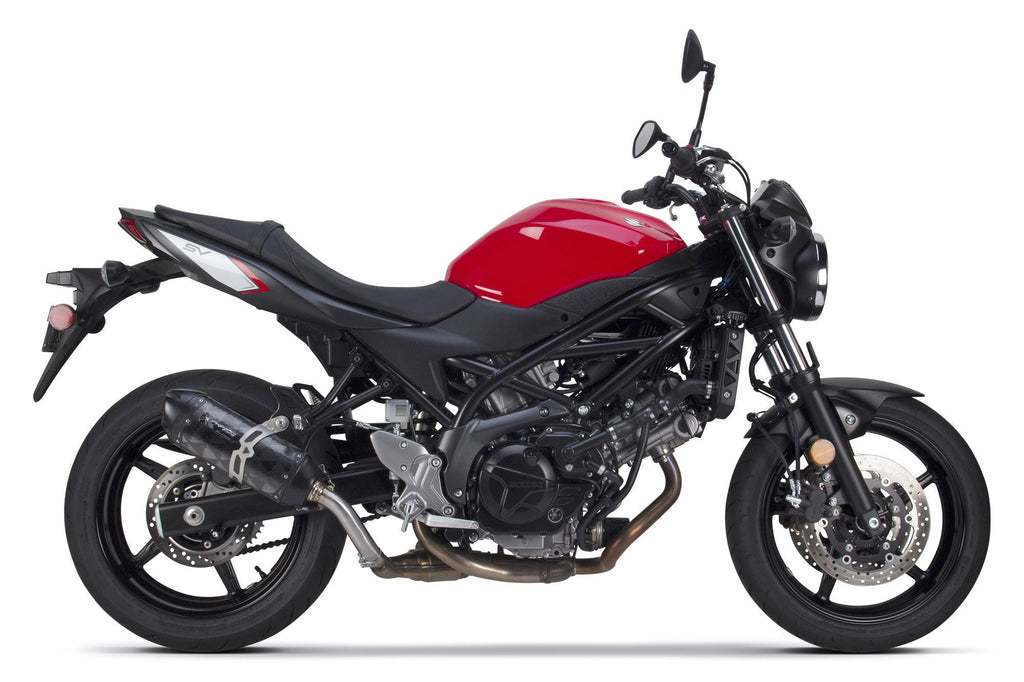 Suzuki SV650 / SV650S (2017-2024) S1R Black Aluminum Slip-On - Part Number 005-4500406-S1B - Two Brothers Racing