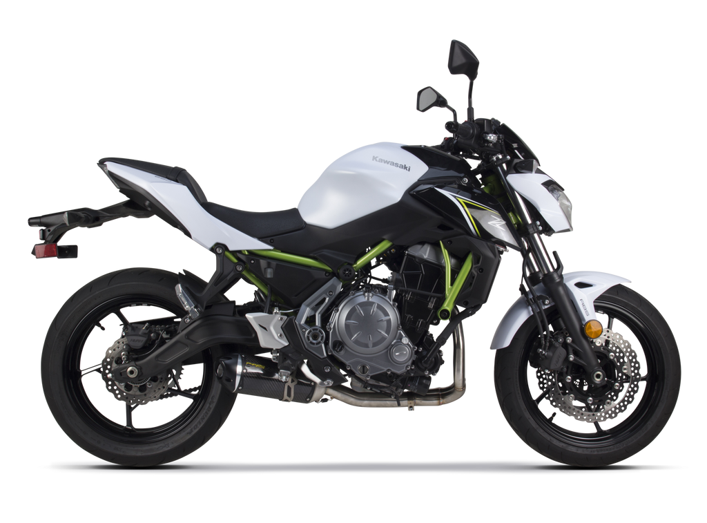 Kawasaki Z650 (2017-2025) S1R 3K Black Carbon Full System - Part Number 005-4630105-S1B - Two Brothers Racing