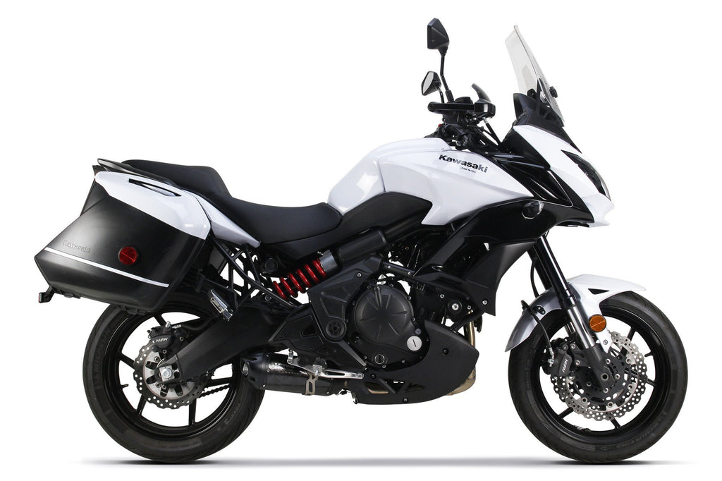 Kawasaki Versys 650 (2015-23) S1R 3K Black Carbon Full System - Part Number 005-4460105-S1B - Two Brothers Racing
