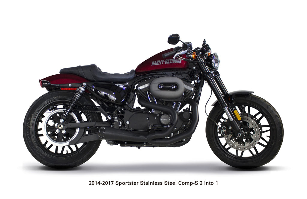 Harley Davidson Sportster (2014-2022) Comp-S 2-into-1 Stainless Steel Exhaust System - Part Number 005-4580199 - Two Brothers Racing