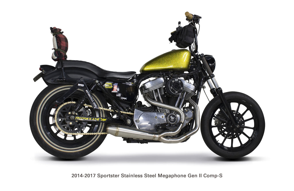 Harley Davidson Sportster (2014-2022) Megaphone Gen II 2-into-1 Stainless Steel Full System - Two Brothers Racing