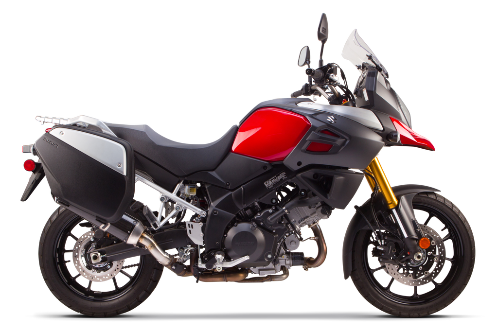 Suzuki V-Strom 1000 / DL1000 (2014-2019) S1R Black Aluminum Slip-On - Part Number 005-4130406-S1B - Two Brothers Racing