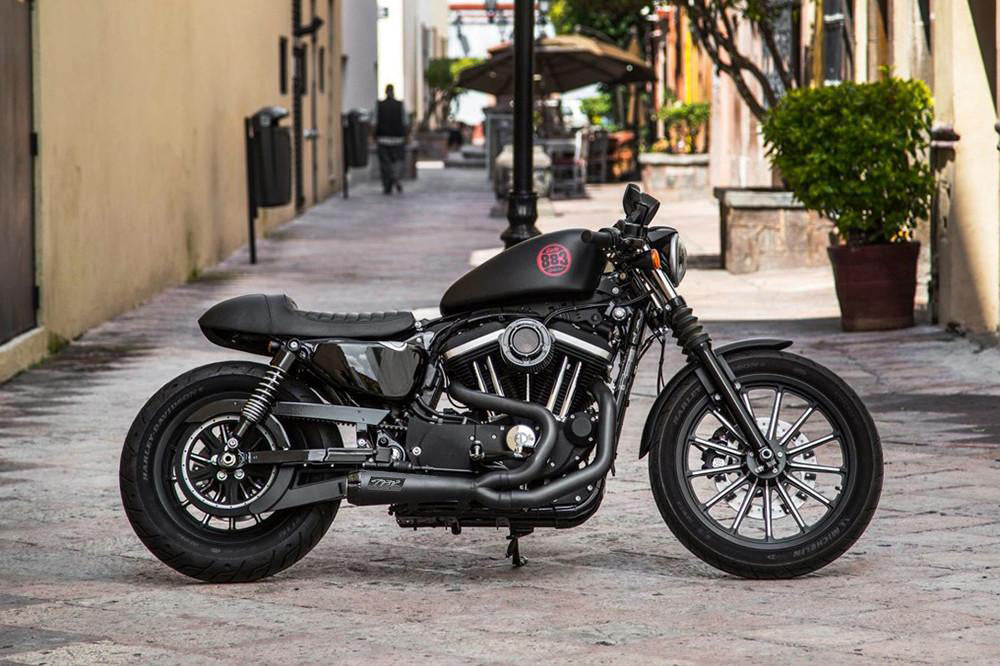 Harley Davidson Sportster (2014-2022) Comp-S 2-into-1 Ceramic Black Exhaust System - Part Number 005-4580199-B - Two Brothers Racing