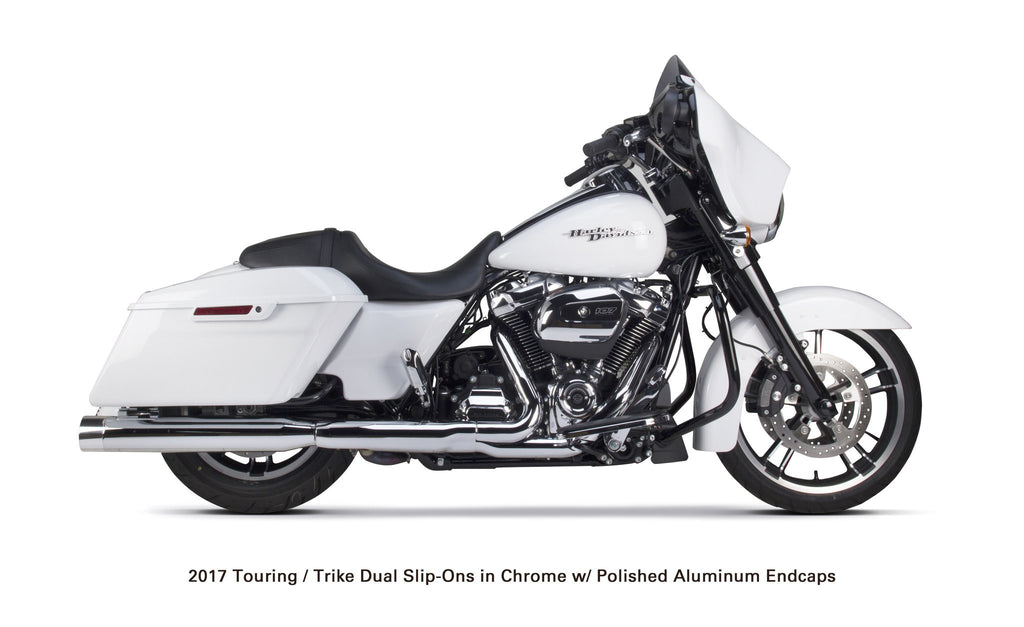 Harley Davidson Touring (2017+) Chrome w/ Polished Endcap - Part Number 005-4560499D-P - Two Brothers Racing