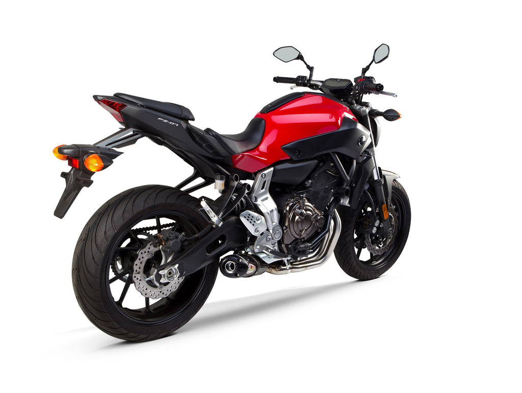 Yamaha FZ/MT07/XSR700 (2015-2025) S1R 3K Black Carbon Full System - Part Number 005-4070105-S1B - Two Brothers Racing
