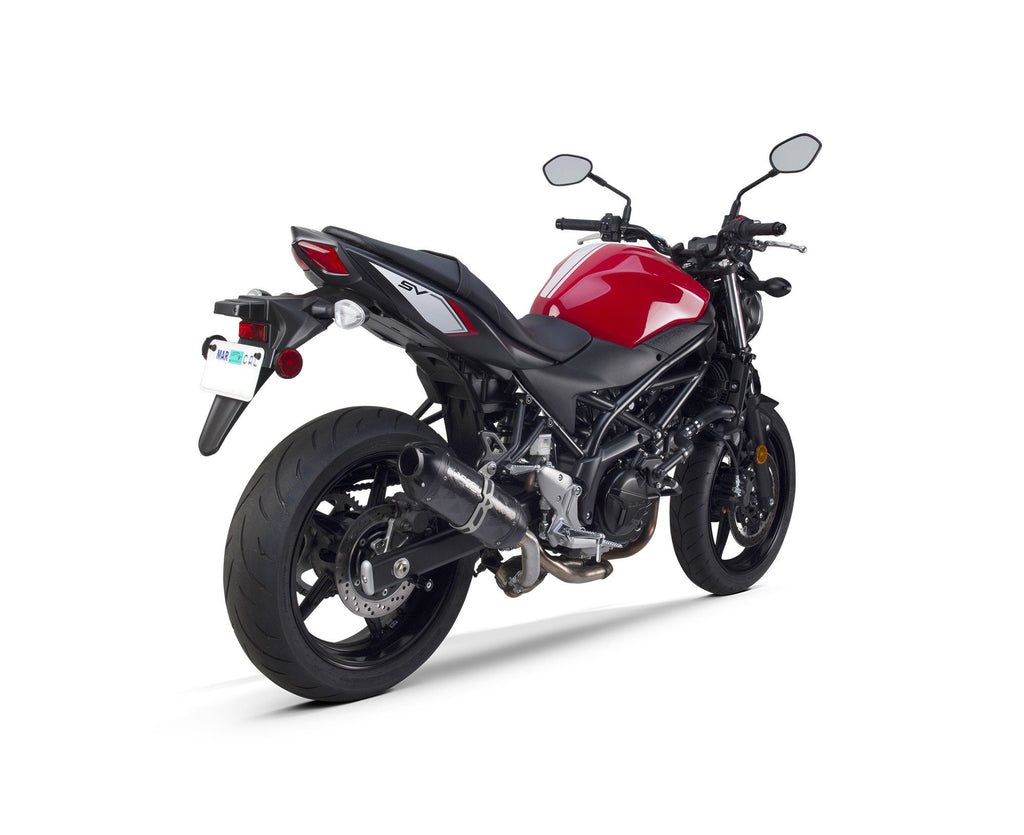 Suzuki SV650 / SV650S (2017-2024) S1R Black Aluminum Slip-On - Part Number 005-4500406-S1B - Two Brothers Racing