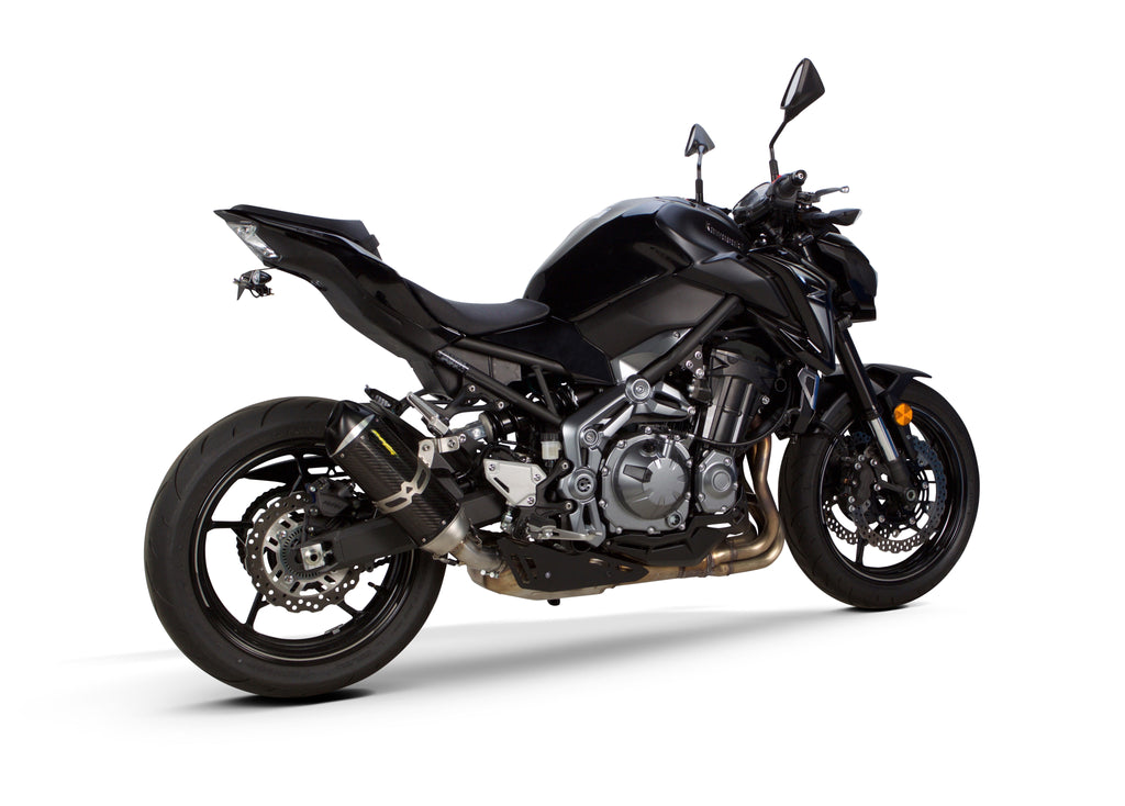 Kawasaki Z-900 (2017-2024) S1R Black Carbon Slip-On - Part Number 005-4780407-S1B - Two Brothers Racing