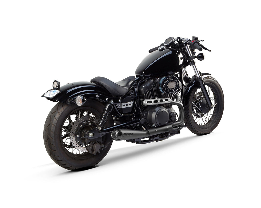 Yamaha Bolt / SCR 950 (2014+) Comp-S 2-into-1 Ceramic Black Full System Exhaust - Part Number 005-3690199-B - Two Brothers Racing