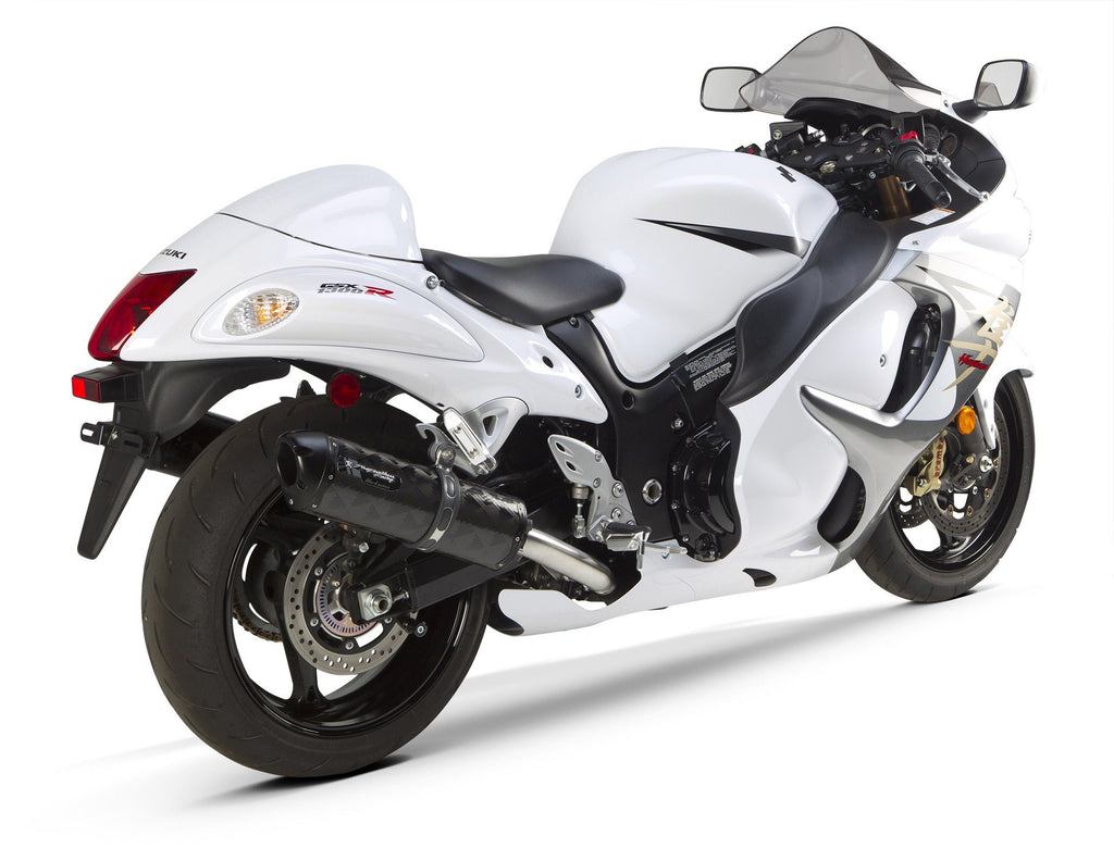 Suzuki Hayabusa (2008-2020) Dual S1R Black Aluminum Slip-On - Part Number 005-1930406DS1B - Two Brothers Racing