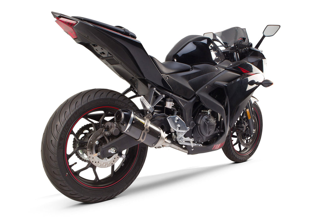 Yamaha R3 (2015-2024) S1R Black Aluminum Full System - Part Number 005-4160106-S1B - Two Brothers Racing