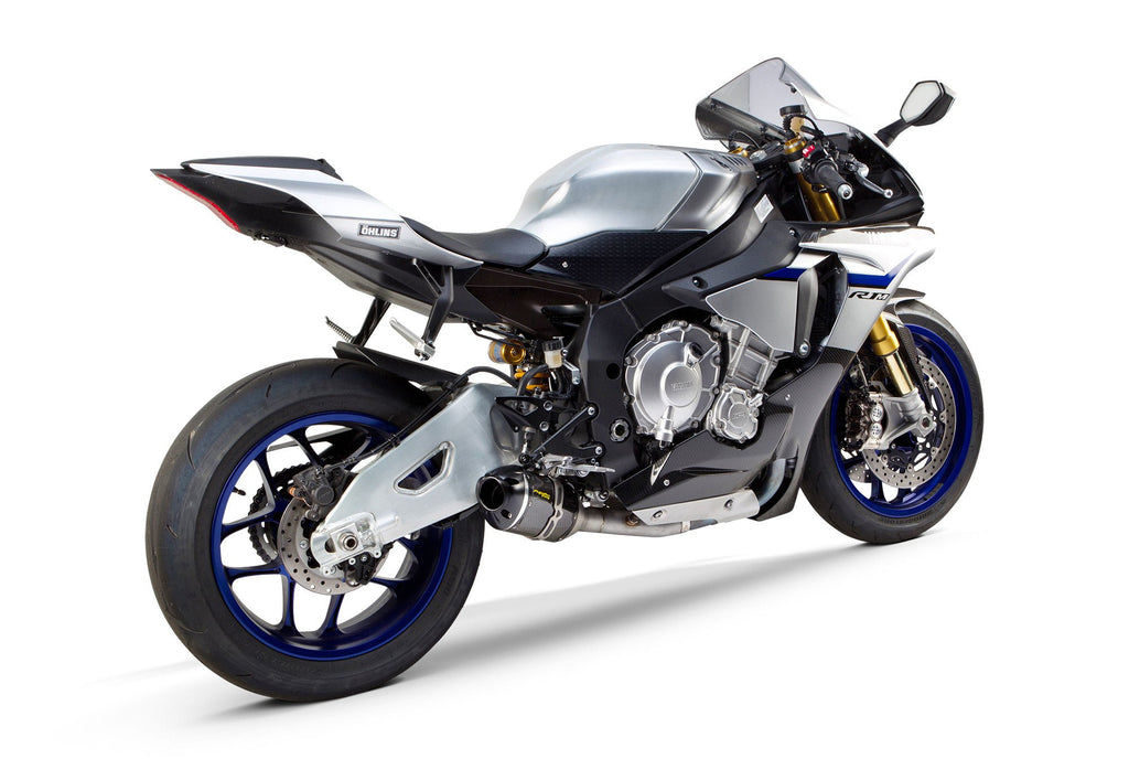 Yamaha R1 (2015-2025) S1R 3K Black Carbon Cat-Delete Slip-On - Part Number 005-4260405-S1B - Two Brothers Racing