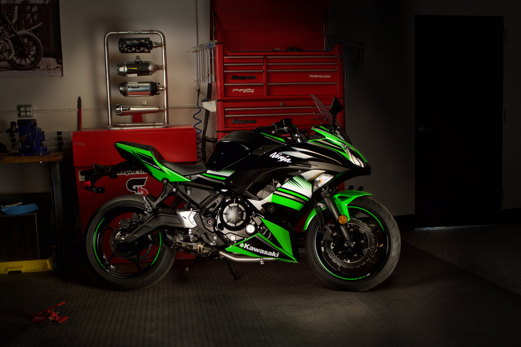 Kawasaki Ninja 650 (2017-2025) S1R Standard Carbon Full System - Part Number 005-4630105-S1 - Two Brothers Racing
