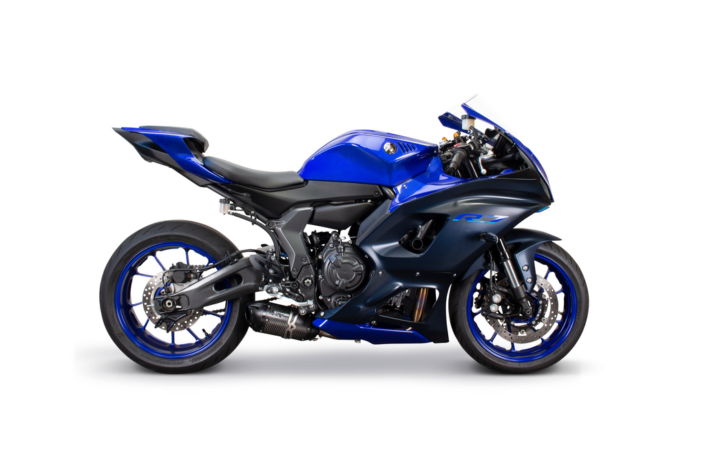 YAMAHA R7/MT-07 S1R BLK Aluminum Full-System (2022-2025) - Two Brothers Racing