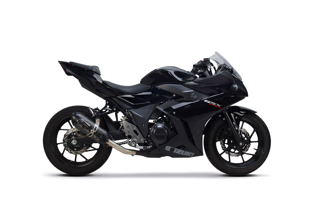 Suzuki GSX-R250 (2018-2025) S1R 3K Black Carbon Slip-On - Part Number 005-5050405-S1B - Two Brothers Racing