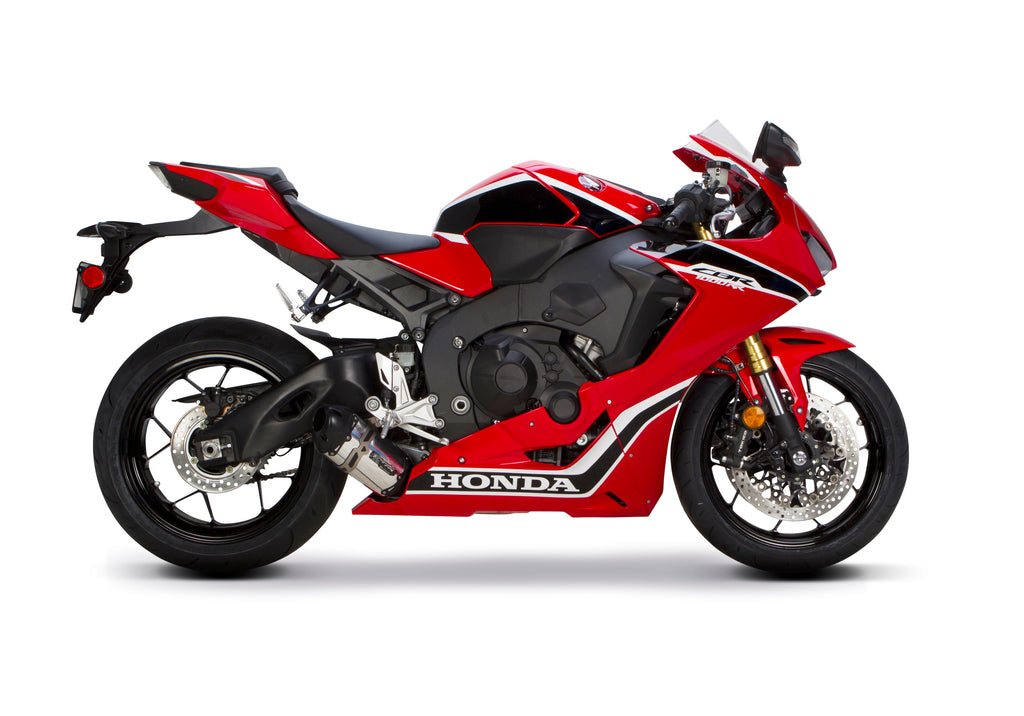Honda CBR1000RR (2017+) S1R Black Aluminum Slip-On - Part Number 005-4820406-S1B - Two Brothers Racing